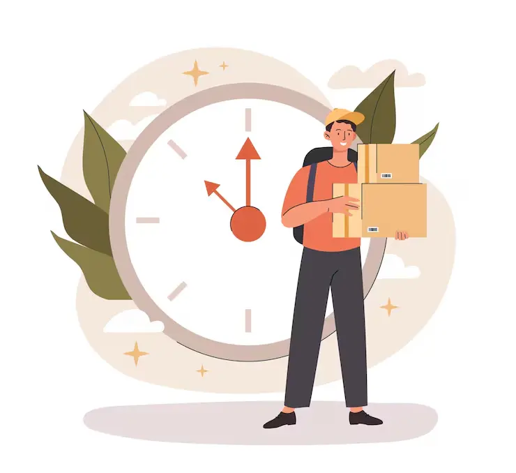 courier with parcels 118813 4009